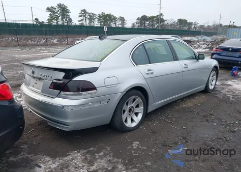 2006 BMW 750Li z USA, uszkodzony, nr VIN WBAHN83506DT27703